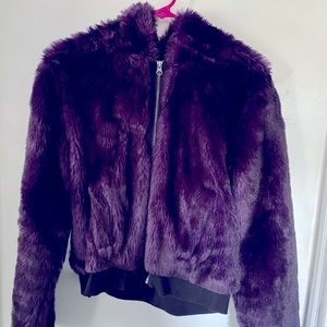 AéRopostale purple faux jacket